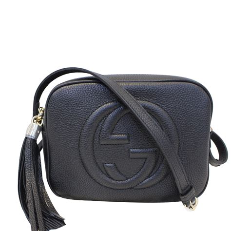 gucci disco shoulder bag black|authentic Gucci shoulder.